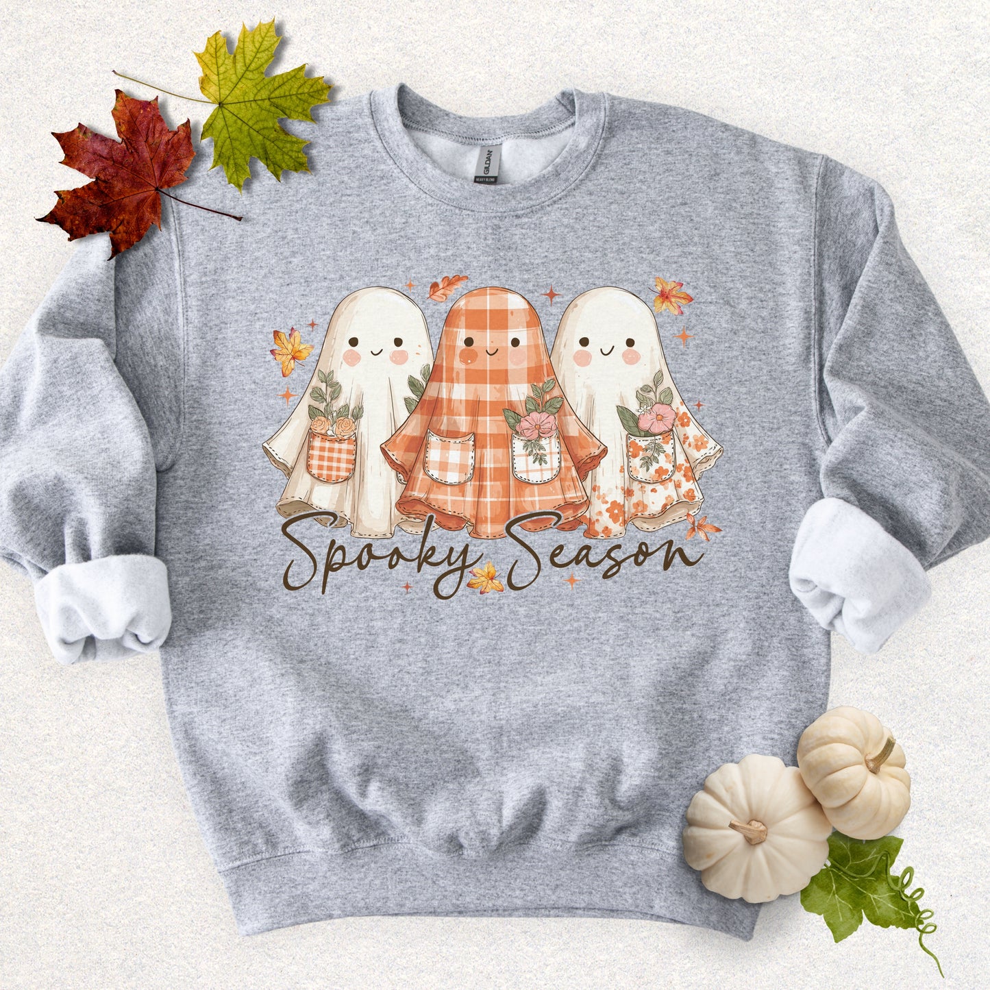 Spooky Season, Cute Ghost Sweatshirt