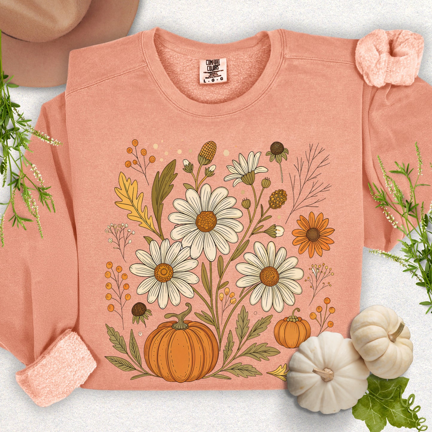 Autumn Floral Lightweight Sweatshirt