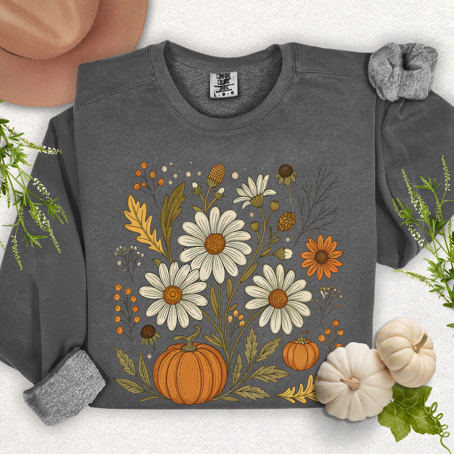 Autumn Floral Lightweight Sweatshirt