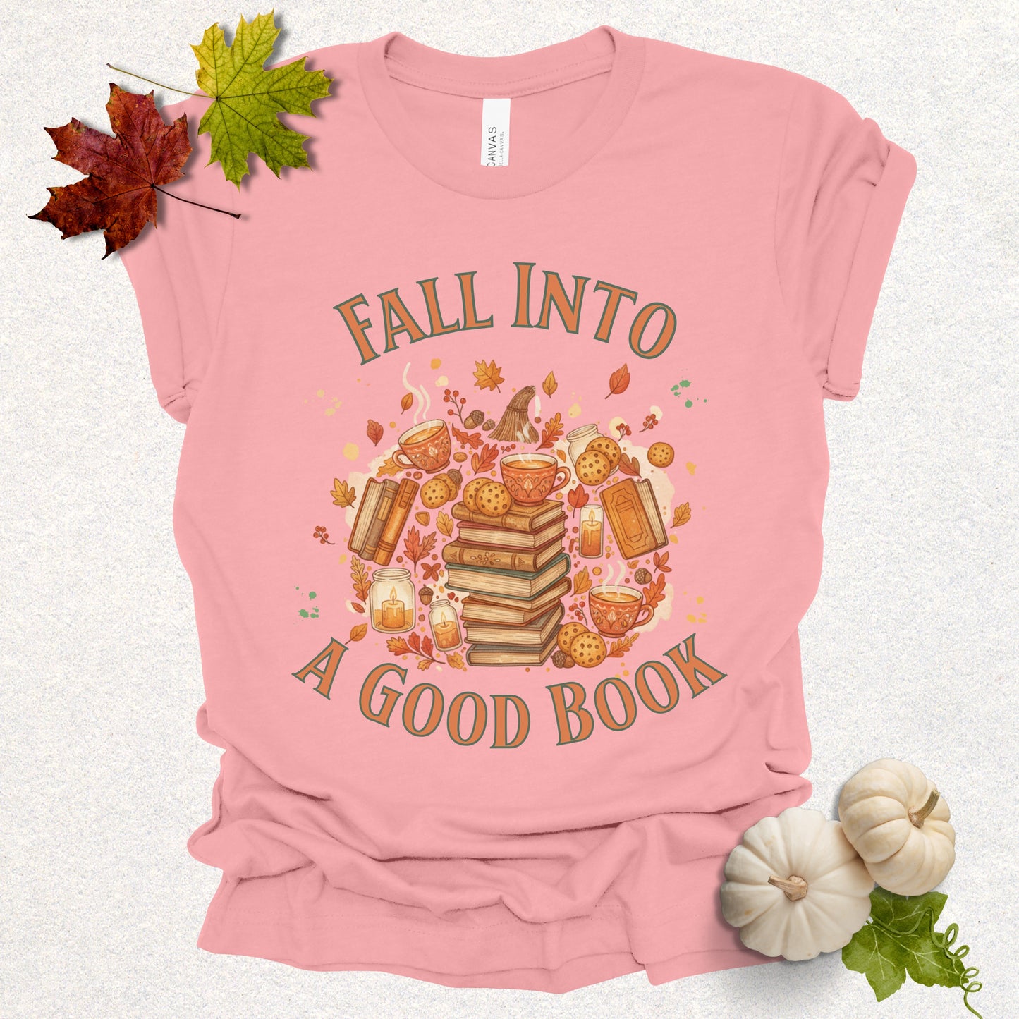 Cozy Autumn Fall Into A Good Book Tee
