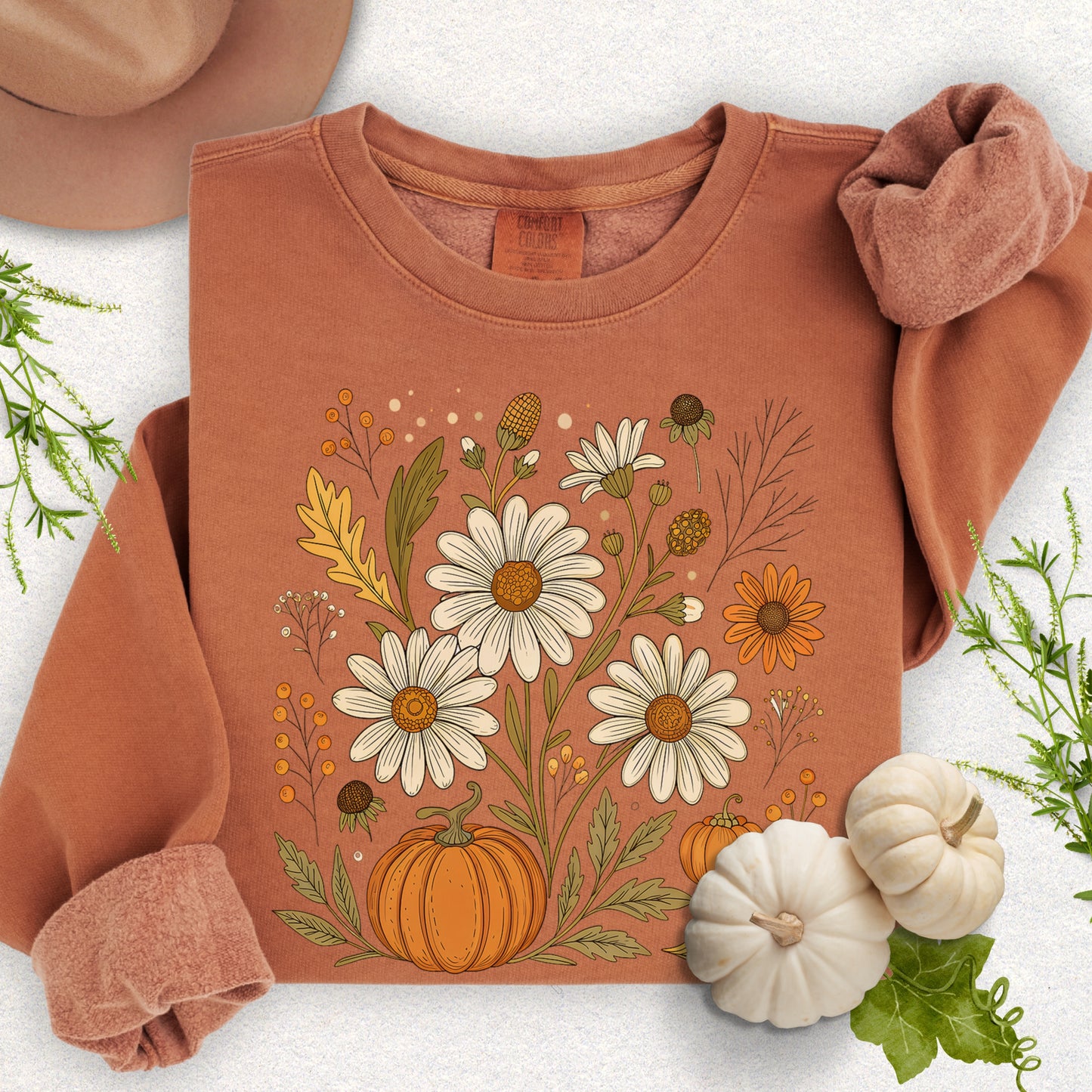 Autumn Floral Lightweight Sweatshirt