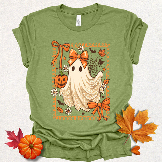 Coquette Lace Halloween Ghost Tee