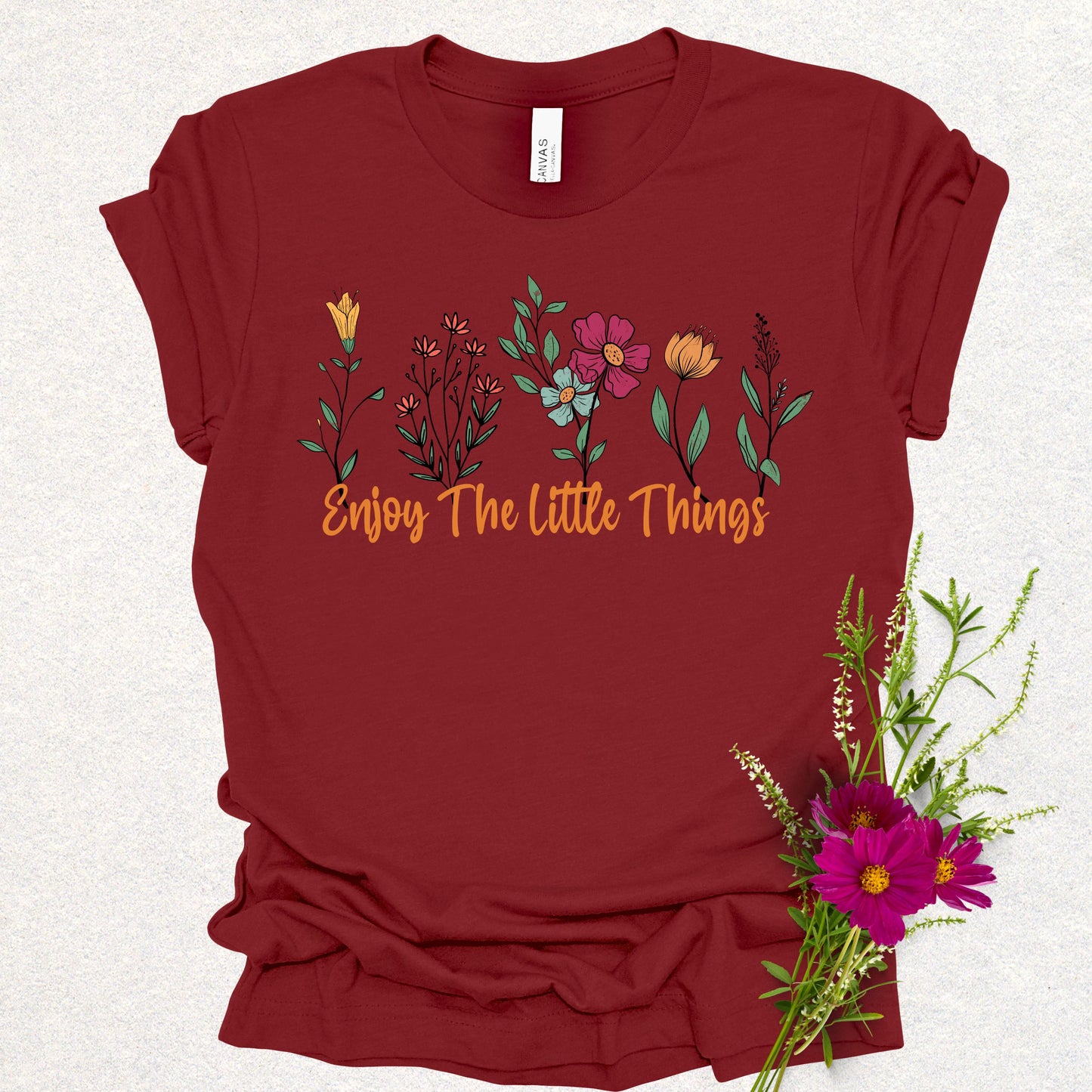 Enjoy The Little Things Floral Tee