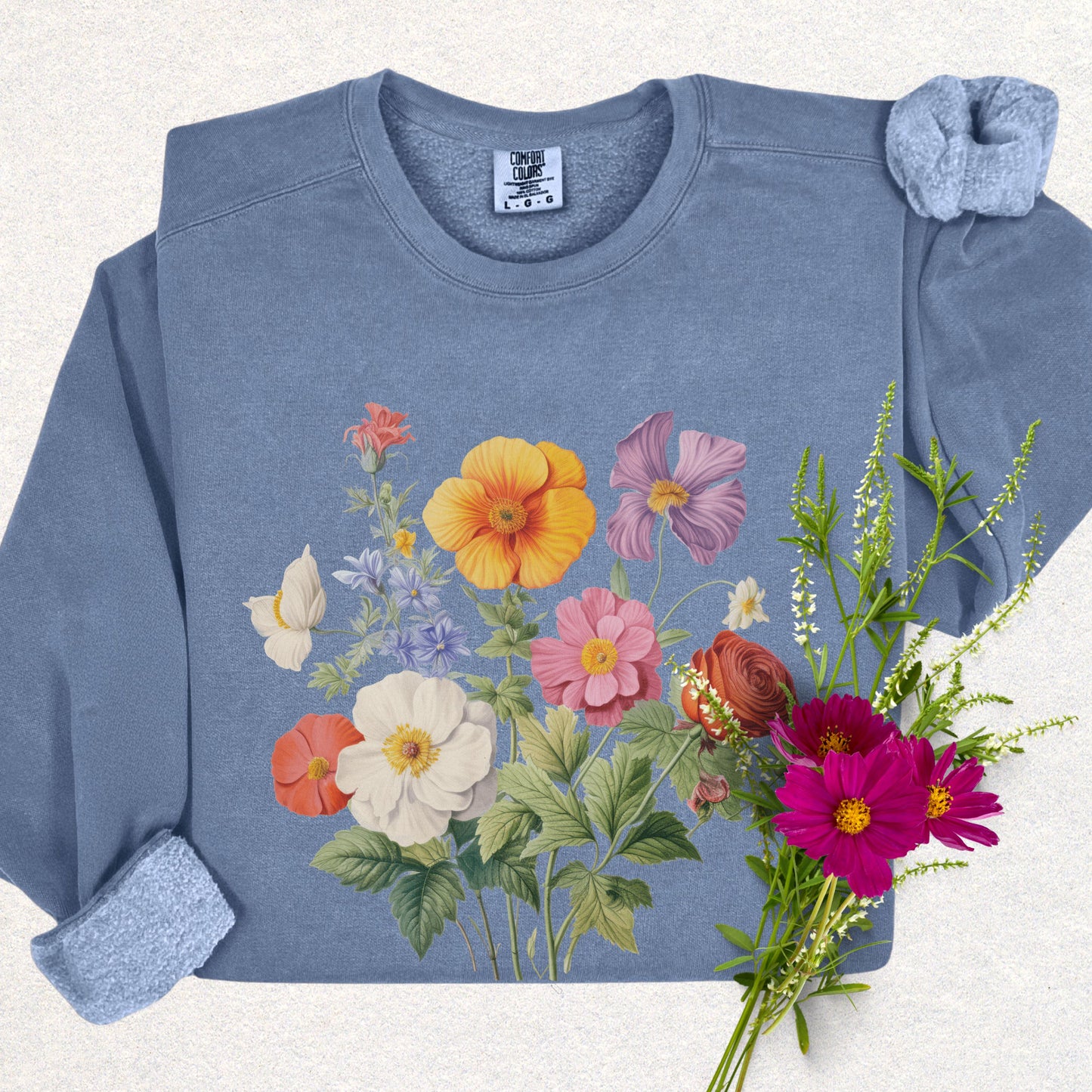 Spring Bloom Lightweight Sweatshirt (Comfort Colors)