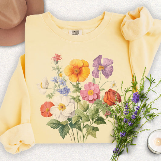 Spring Bloom Lightweight Sweatshirt (Comfort Colors)
