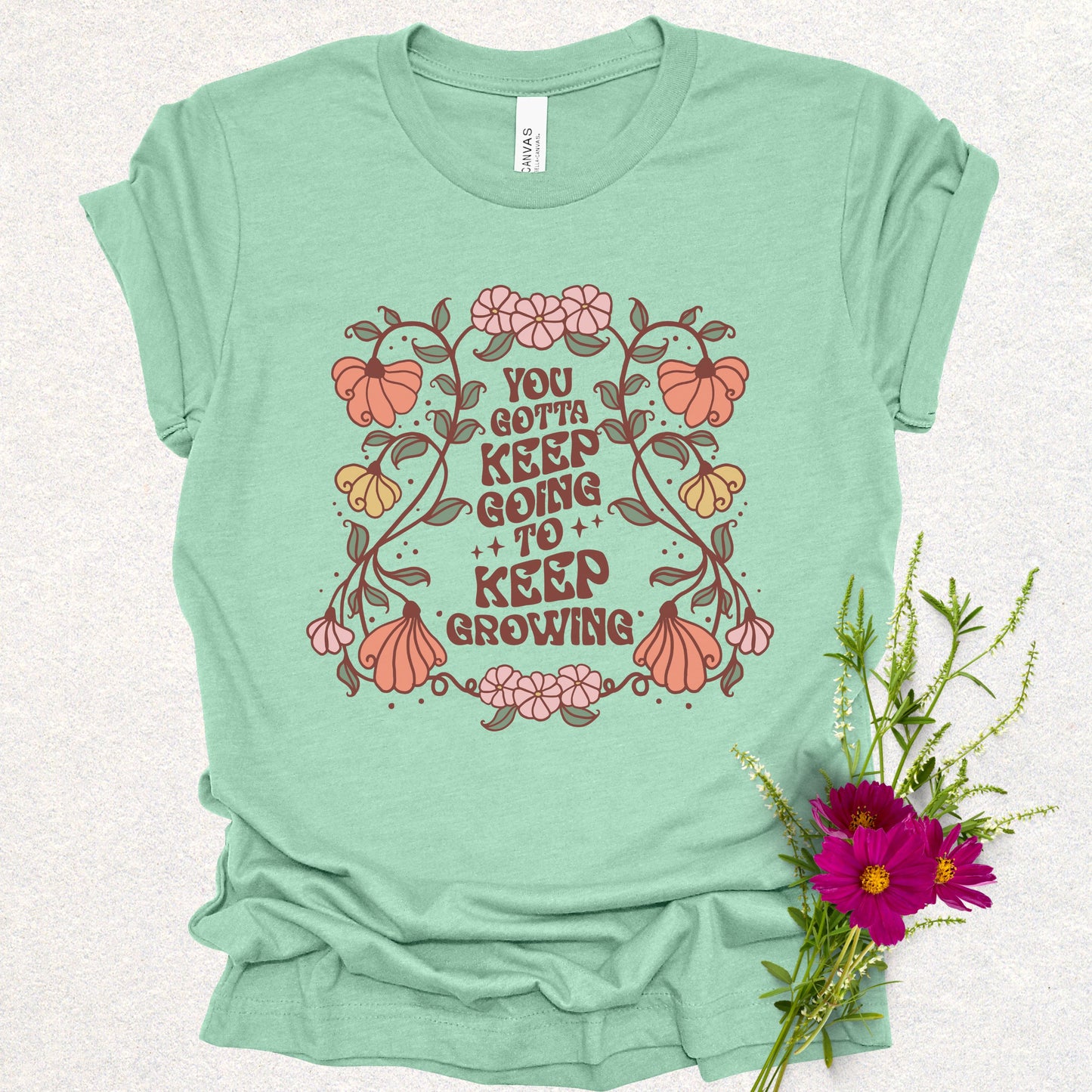 Keep Growing Floral Tee