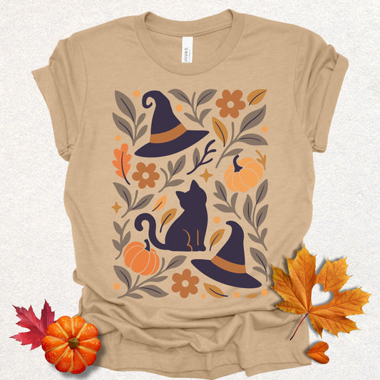 Witchy Cat & Hat Tee