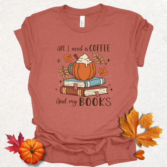 Cozy Coffee & Books Tee