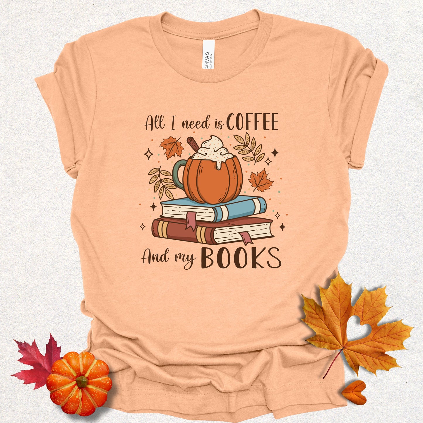 Cozy Coffee & Books Tee