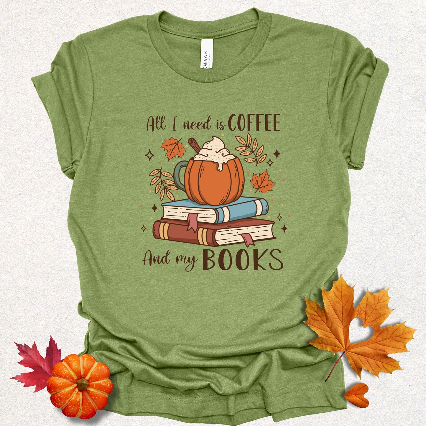 Cozy Coffee & Books Tee