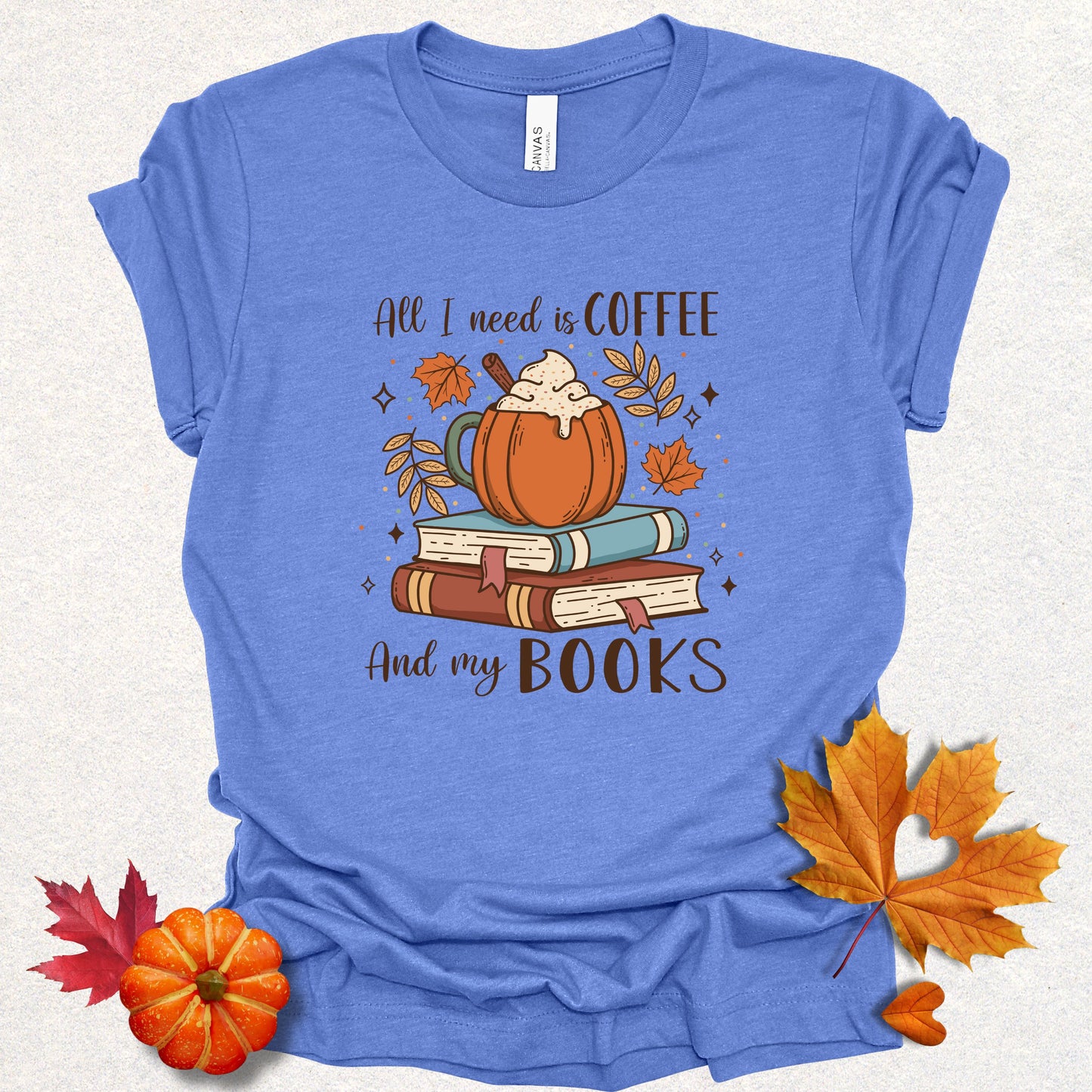 Cozy Coffee & Books Tee