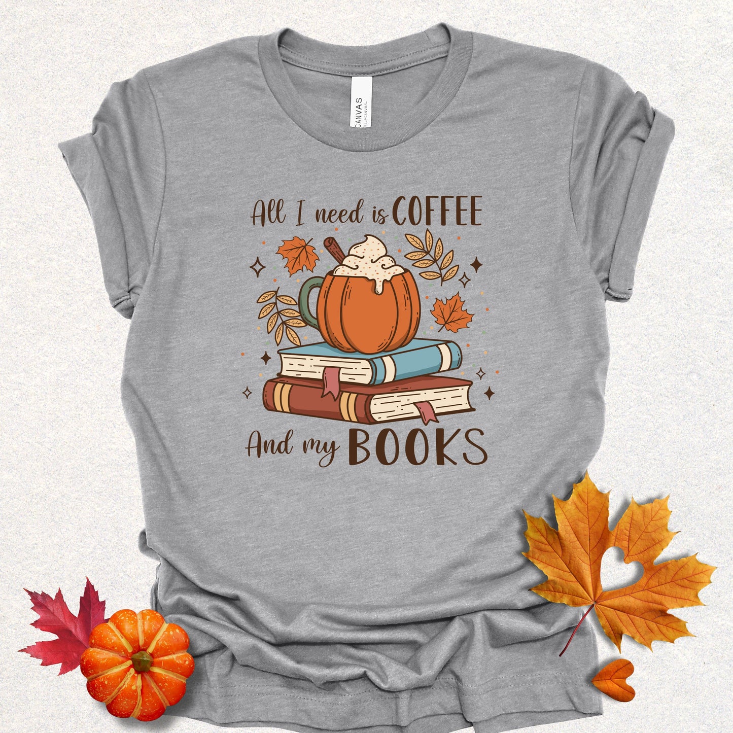 Cozy Coffee & Books Tee
