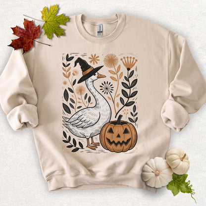 Fall Floral Goose Sweatshirt