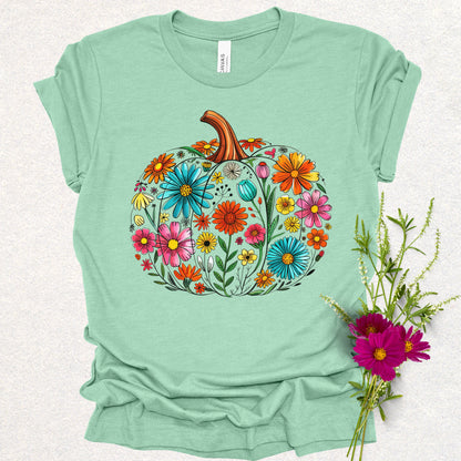 Floral Pumpkin Tee