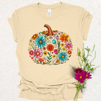 Floral Pumpkin Tee