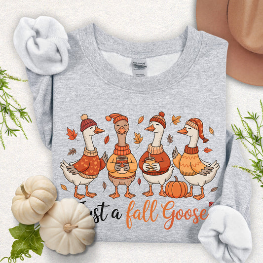 Fall Goose Crewneck Sweatshirt