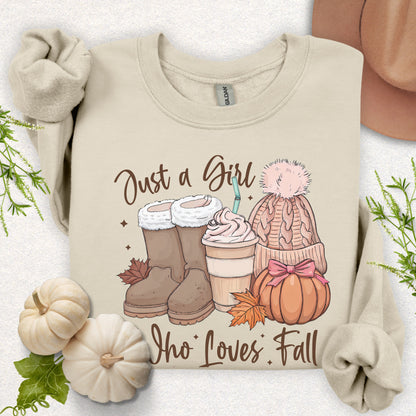 Just a Girl Who Loves Fall Sweatshirt