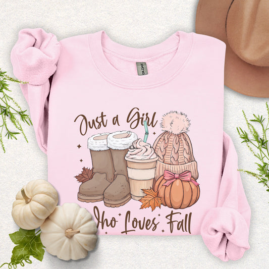 Just a Girl Who Loves Fall Sweatshirt