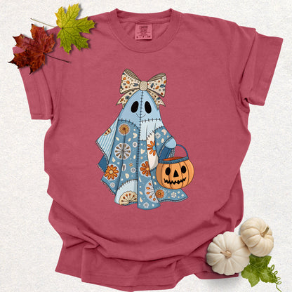 Patchwork Pumpkin Ghost Tee