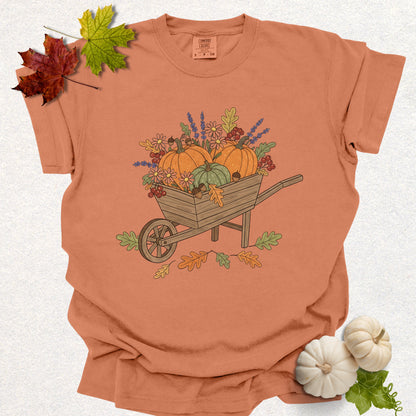 Pumpkin Wheelbarrow Tee
