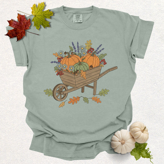 Pumpkin Wheelbarrow Tee
