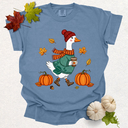 Autumn Goose Tee (Embroidery-Effect)