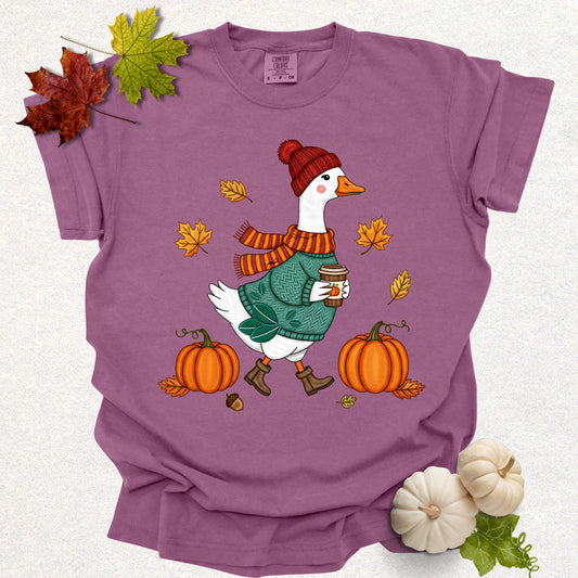 Autumn Goose Tee (Embroidery-Effect)