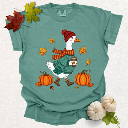 Autumn Goose Tee (Embroidery-Effect)