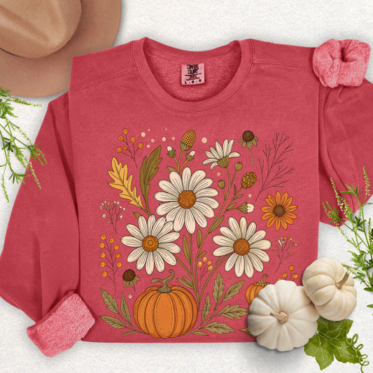 Autumn Floral Lightweight Sweatshirt