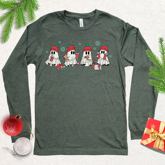 Christmas Ghosts Long Sleeve Shirt