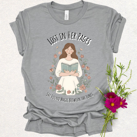 Book Lover's "Lost In Her Pages" Tee