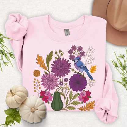 Garden Symphony Autumn Floral Sweatshirt