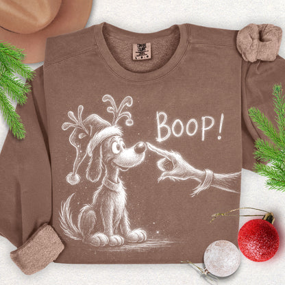 Christmas Boop Lightweight Sweatshirt