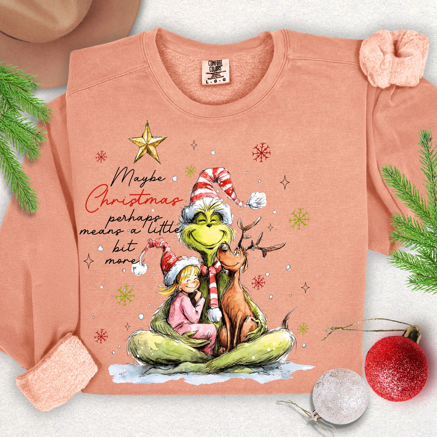 Perhaps a Little More Christmas Lightweight Sweatshirt