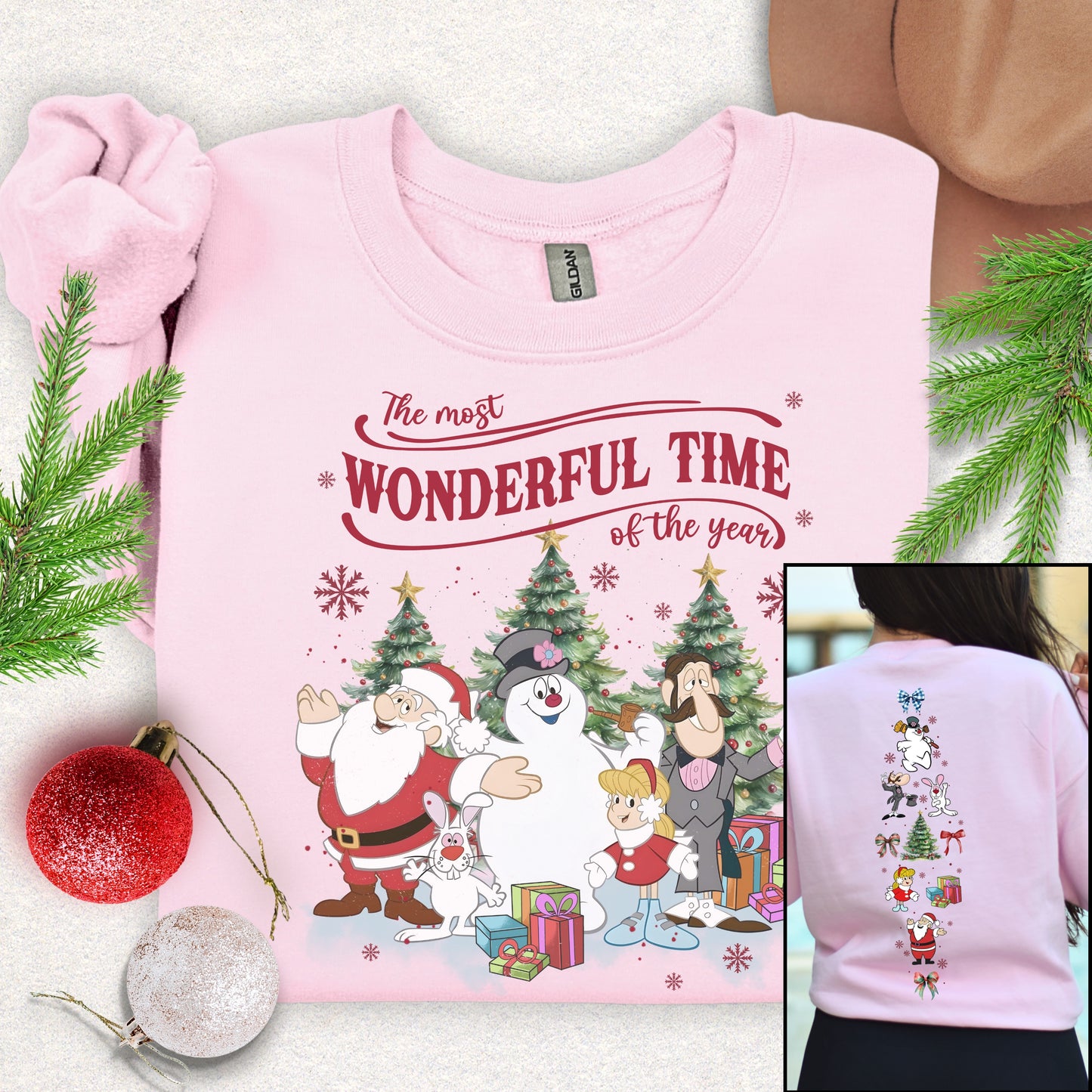 It's a Wonderful Time of the Year" Sweatshirt (Front & Back Design)
