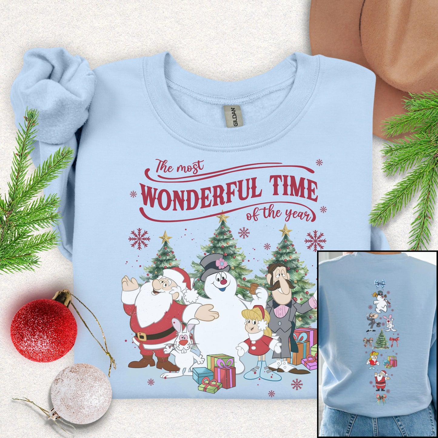 It's a Wonderful Time of the Year" Sweatshirt (Front & Back Design)
