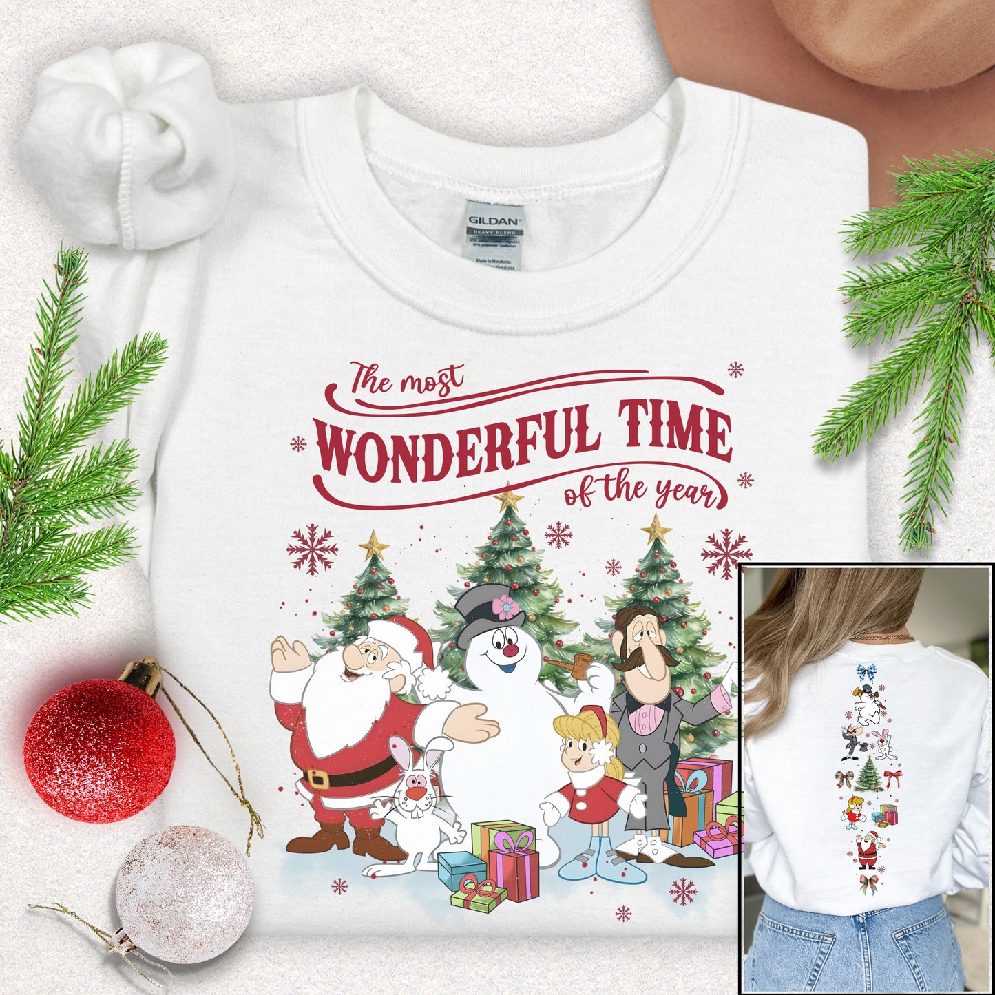 It's a Wonderful Time of the Year" Sweatshirt (Front & Back Design)