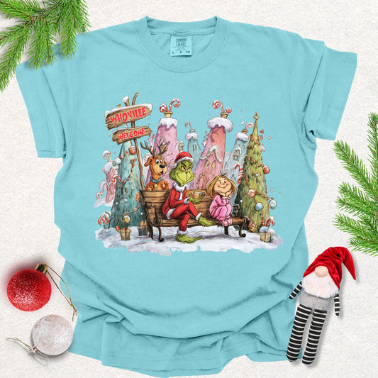 Christmas in Candy Cane Village Tee