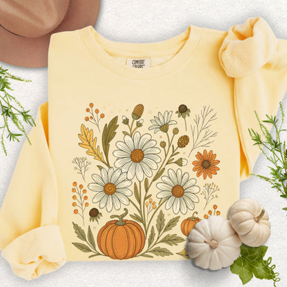Autumn Floral Lightweight Sweatshirt