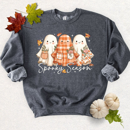 Spooky Season, Cute Ghost Sweatshirt