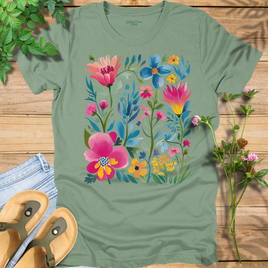 Wildflowers Boho Style Tee